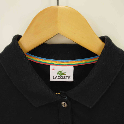 ラコステ LACOSTE ロゴ刺繍 ショートスリーブ ポロシャツ レディース DE:40