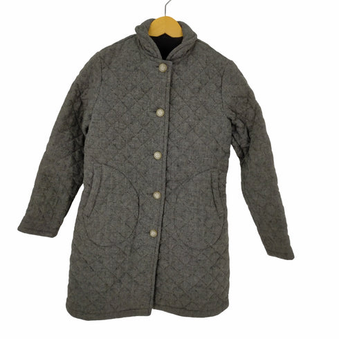 トラディショナルウェザーウェア Traditional Weatherwear ウールキルティングフード 中綿 ロング レディース FR:36