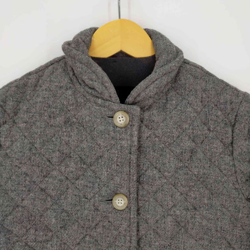 トラディショナルウェザーウェア Traditional Weatherwear ウールキルティングフード 中綿 ロング レディース FR:36