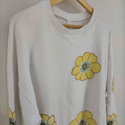ニッチ niche. INDUSTRIAL HINDUSTAN フラワー刺繍 スウェット メンズ JPN:XL