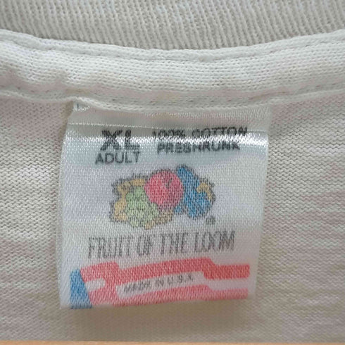 フルーツオブザルーム FRUIT OF THE LOOM 80s USA製 シングルステッチ 1989コピーライト MICHIGAN STATE SPARTANS カレッジTシャツ メンズ JPN:XL