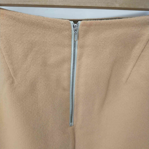 ドゥロワー Drawer エターミン織 ウールカシミアバックジップスカート タイト ひざ丈 レディース JPN:38