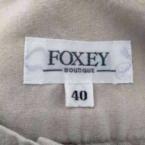 フォクシー FOXEY BOUTIQUE シルクショートパンツ ジッパーフライ レディース EUR:40-42