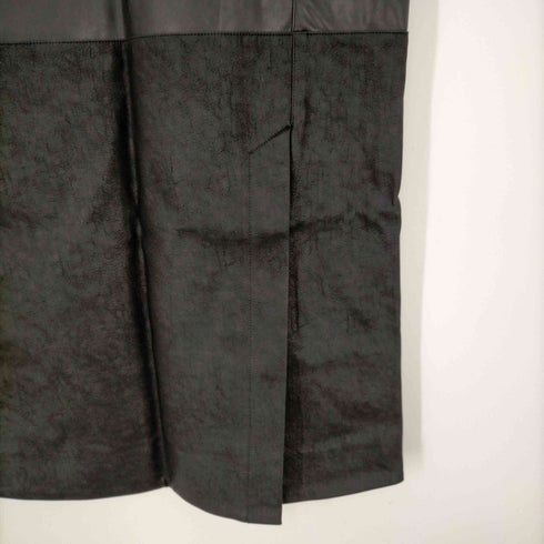 トラッゾドンナ Torrazzo Donna トラッゾドンナ Torrazzo Donna 異素材エコレザータイトスカート フェイクレザー ロング F 黒 ブラック /DF ■OS ■SH レディース レディース FREE