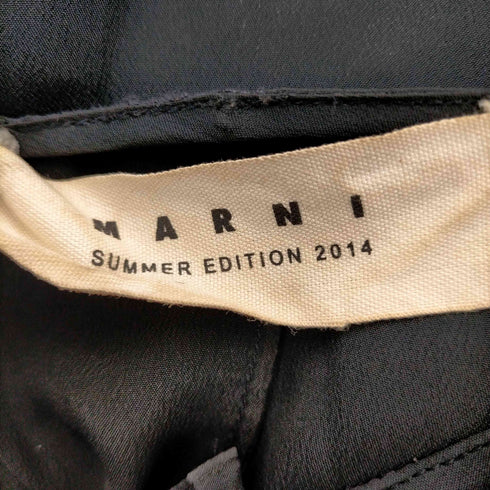 マルニ MARNI マルニ MARNI ブラウス ノースリーブ プルオーバー シルク混 フリル Vネック 38 黒 ブラック /AA ■OS ■SH レディース レディース EUR:38