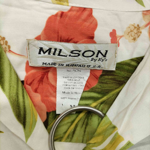 MILSON Made in HAWAII アロハシャツ メンズ import:M