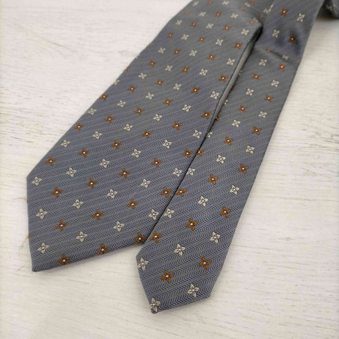 バーニーズニューヨーク BARNEYS NEWYORK シルク100% 花柄 ネクタイ メンズ