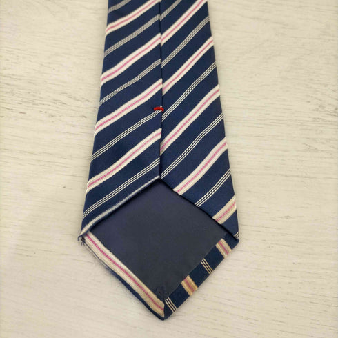 バーニーズニューヨーク BARNEYS NEWYORK シルク100% レジメンタル ネクタイ メンズ