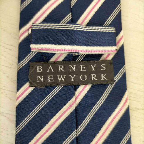バーニーズニューヨーク BARNEYS NEWYORK シルク100% レジメンタル ネクタイ メンズ