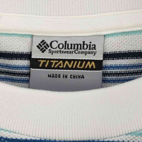 コロンビア Columbia TITANIUM ボーダー クルーネックTシャツ メンズ import:L