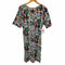 アニエスベー agnes b. PARIS ×BERTRAND LOUBE 総柄 Vネックワンピース レディース 38