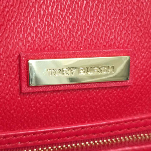 トリーバーチ TORY BURCH ロゴ刻印 レザートートバッグ レディース