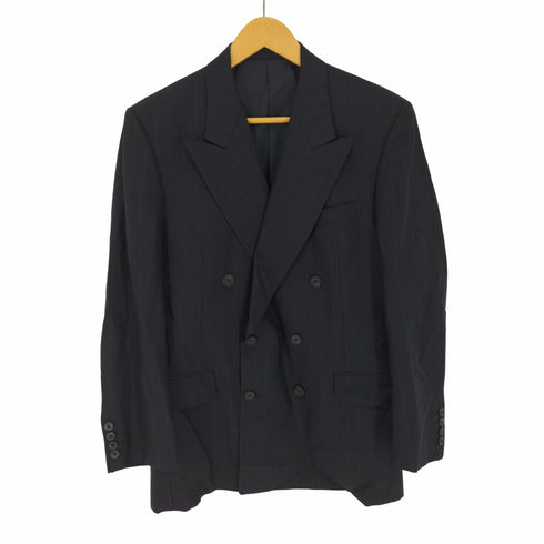 アクアスキュータム AQUASCUTUM ストライプダブルブレストテーラードジャケット メンズ
