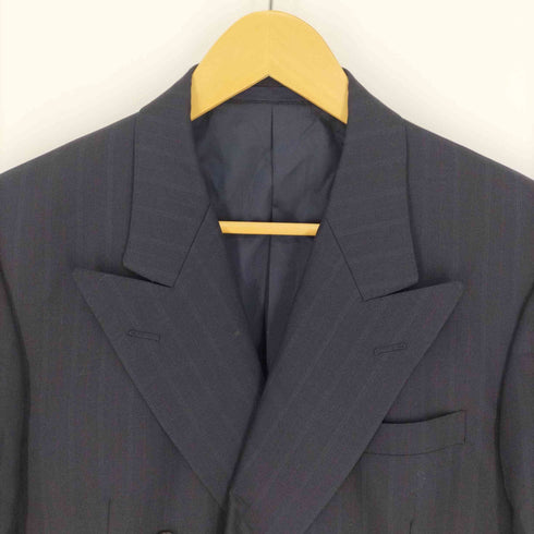 アクアスキュータム AQUASCUTUM ストライプダブルブレストテーラードジャケット メンズ