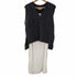 ジャスグリッティー JUSGLITTY ジャスグリッティー JUSGLITTY 22SS ショートニットベスト Vネック ノースリーブ インナー付き 2 紺 白 ネイビー ホワイト /CM ■OS レディース レディース JPN:2