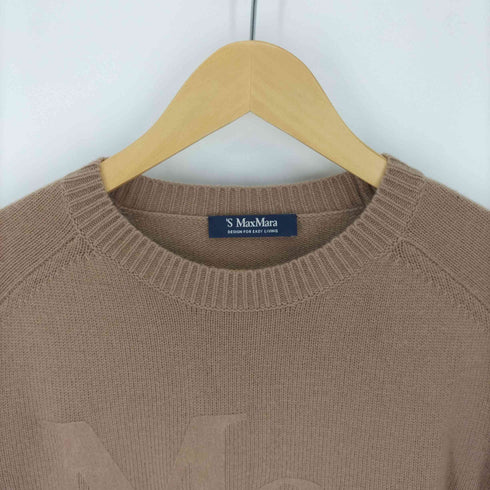 エスマックスマーラ S Max Mara カシミア混ロゴニットワンピース レディース import:S