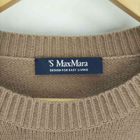 エスマックスマーラ S Max Mara カシミア混ロゴニットワンピース レディース import:S