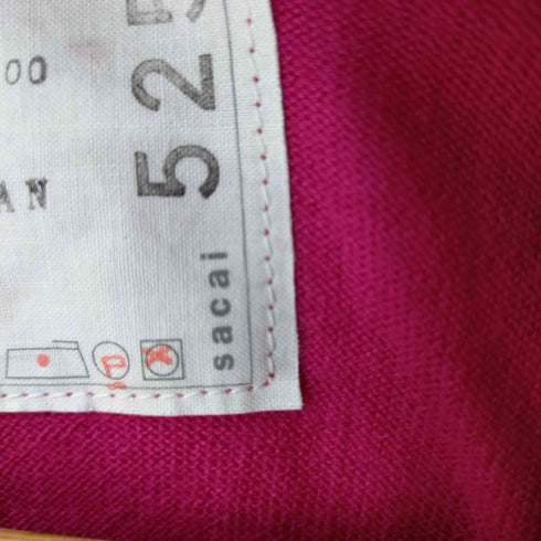 サカイ Sacai カーディガン ニット 前開き ウール レディース JPN:2