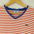 ラコステ LACOSTE トリコロールTシャツ Vネック ボーダー メンズ JPN:5