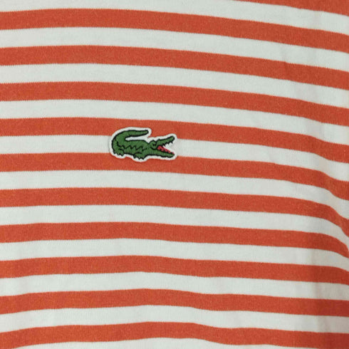 ラコステ LACOSTE トリコロールTシャツ Vネック ボーダー メンズ JPN:5