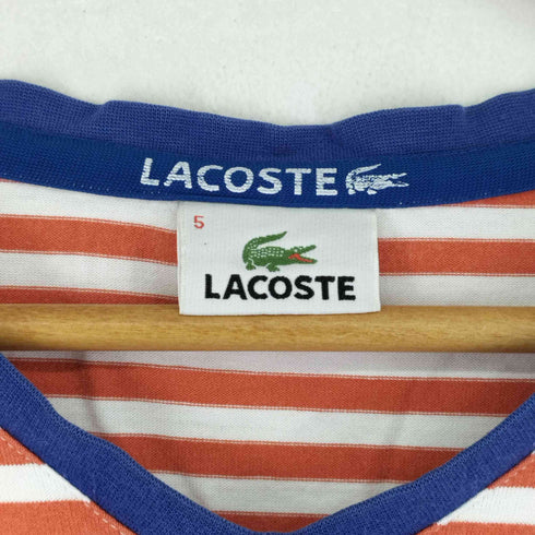 ラコステ LACOSTE トリコロールTシャツ Vネック ボーダー メンズ JPN:5