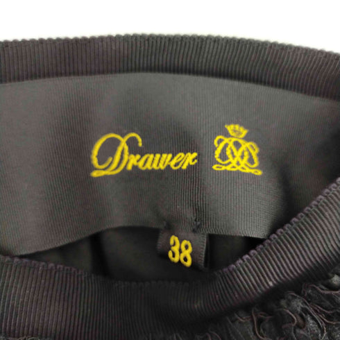 ドゥロワー Drawer 総レーススカート ひざ丈 タイト レディース JPN:38