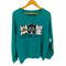 VINTAGE キャット プリント クルーネック スウェット レディース