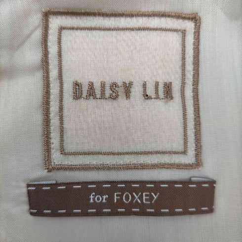 デイジーリンフォクシー DAISY LIN For FOXEY SHIZUKUワンピース ひざ丈 ノースリーブ リネン 38 ベージュ 32640 /DF ■OS レディース レディース JPN:38