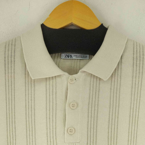 ザラ ZARA ニットポロシャツ メンズ M