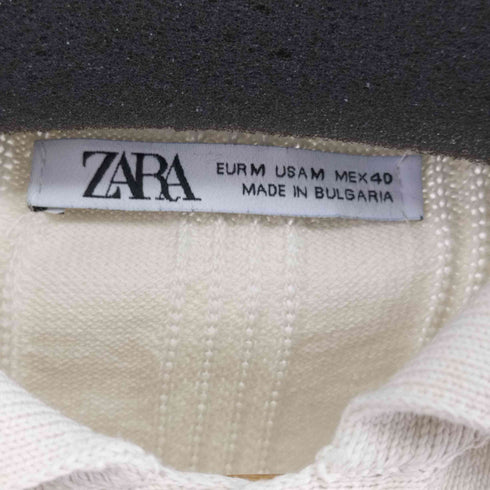 ザラ ZARA ニットポロシャツ メンズ M