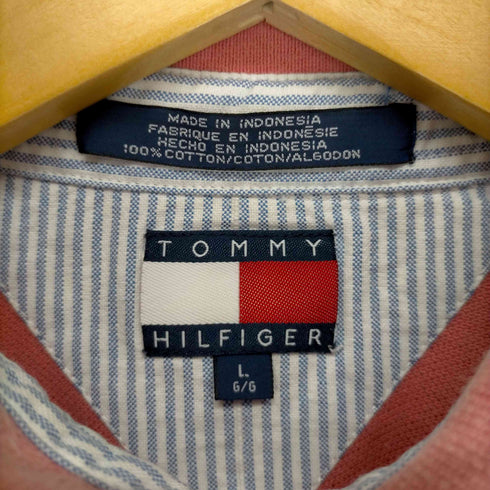 トミーヒルフィガー TOMMY HILFIGER フロントロゴ刺繍S/S ポロシャツ メンズ JPN:L