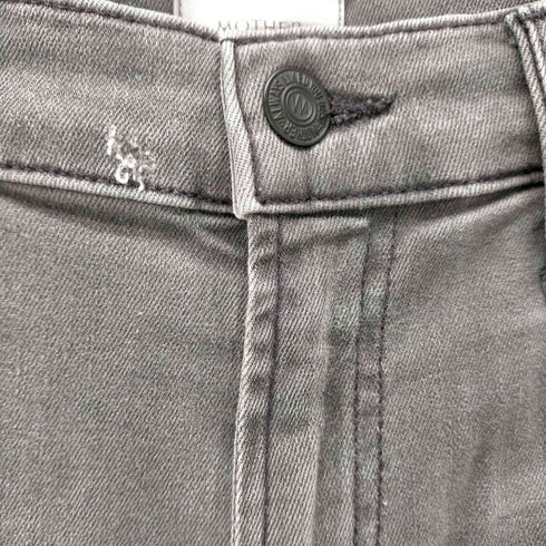 マザー mother マザー mother Deuxieme Classe取扱 MOTHER GREY INSIDER CROP パンツ スキニー ストレッチ カットオフ ダメージ加工 ジッパーフライ 26 グレー /DO ■OS レディース レディース US:26-27