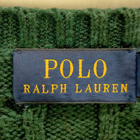 ポロラルフローレン POLO RALPH LAUREN ポニー刺繍 ケーブル編みニット レディース JPN:L