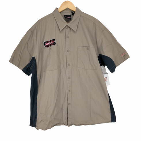ディッキーズ Dickies 00s ワッペンバイカラー ワークシャツ メンズ 2XL
