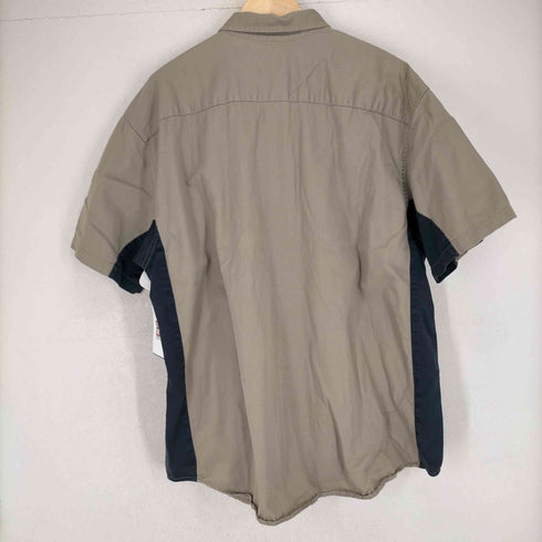 ディッキーズ Dickies 00s ワッペンバイカラー ワークシャツ メンズ 2XL