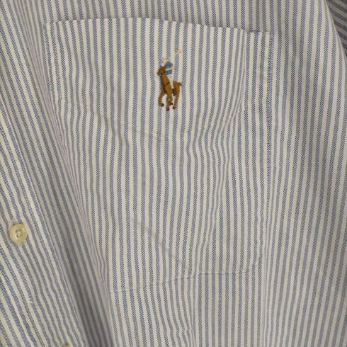 ラルフローレン RALPH LAUREN BLAKE ストライプコットンS/S シャツ メンズ JPN:XXL