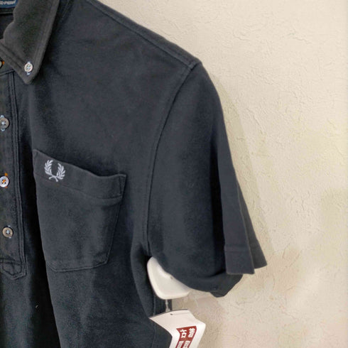 フレッドペリー FRED PERRY 鹿の子 ロゴ刺繍 ボタンダウンポロシャツ メンズ JPN:M