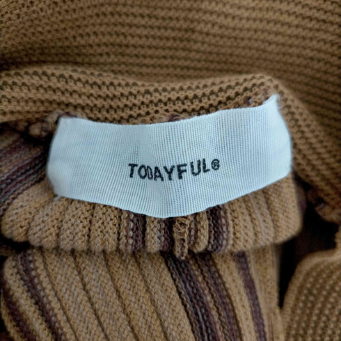 トゥデイフル TODAYFUL Stripe Knit Leggingsストライプニットレギンス レディース JPN:36