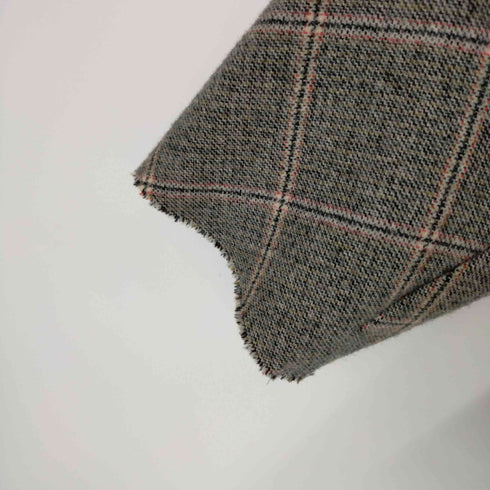 トリココムデギャルソン tricot COMME des GARCONS AD1997 カットオフ加工 チェックウールブレザー テーラードジャケット レディース