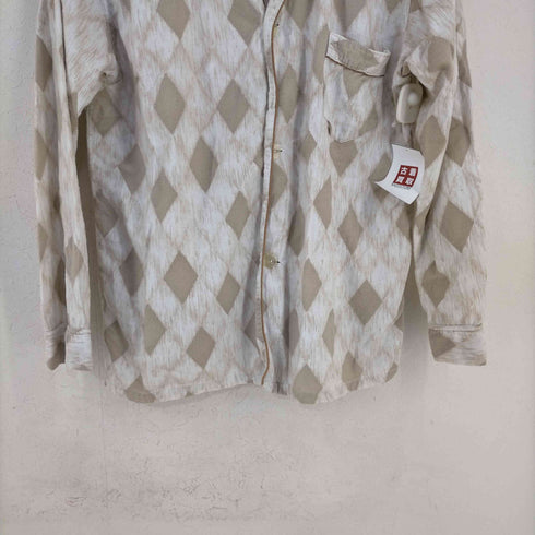 EAST WEST USA製 シャモア アーガイル パジャマシャツ メンズ A