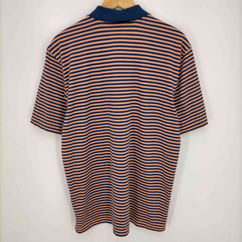 ブルックスブラザーズ BROOKS BROTHERS ロゴ刺繍 半袖ボーダーポロシャツ メンズ import:L