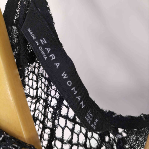 ザラ ZARA 花柄 メッシュ ワンピース レディース import:S