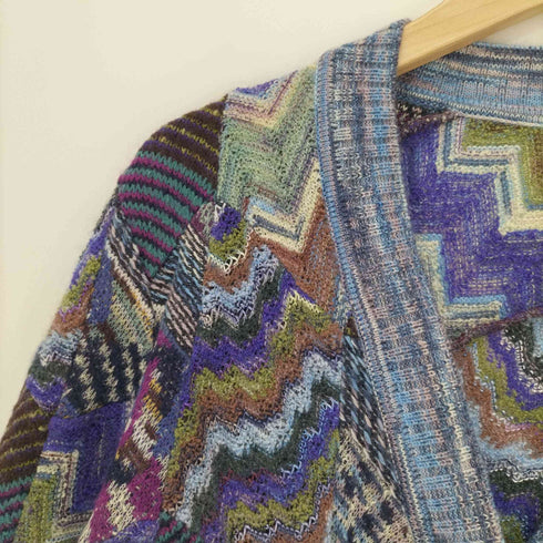 ミッソーニ MISSONI 総柄オーバーサイズカーディガン ユニセックス レディース EUR:44