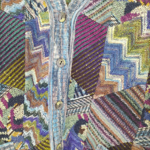 ミッソーニ MISSONI 総柄オーバーサイズカーディガン ユニセックス レディース EUR:44