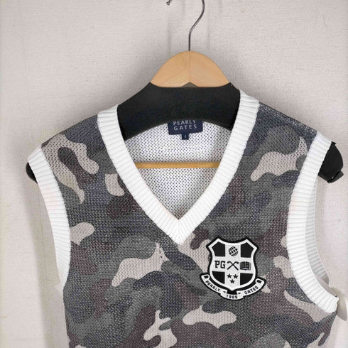 パーリーゲイツ PEARLY GATES カモ柄メッシュベスト レディース 4
