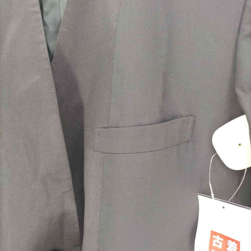 イッセイミヤケ ISSEY MIYAKE 異素材切り替えノーカラーロングコート レディース JPN:S