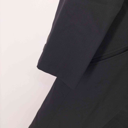 イッセイミヤケ ISSEY MIYAKE 異素材切り替えノーカラーロングコート レディース JPN:S