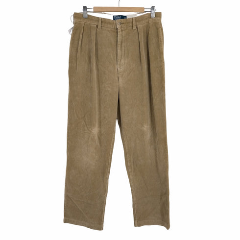 ポロバイラルフローレン Polo by RALPH LAUREN ANDREW PANT 太畝 2タック コーディロイ メンズ 33/32
