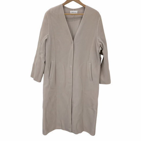 フレイアイディー FRAY I.D 19AW リバーノーカラーコート アウター ロング 1 ライトピンク /DF ■OS レディース JPN:1