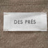 デプレ DES PRES 22SS リネンファブリックコンビ ロングジレ ベスト 前開き 切替 ニット 36 ベージュ /HS ■OS レディース JPN:36
